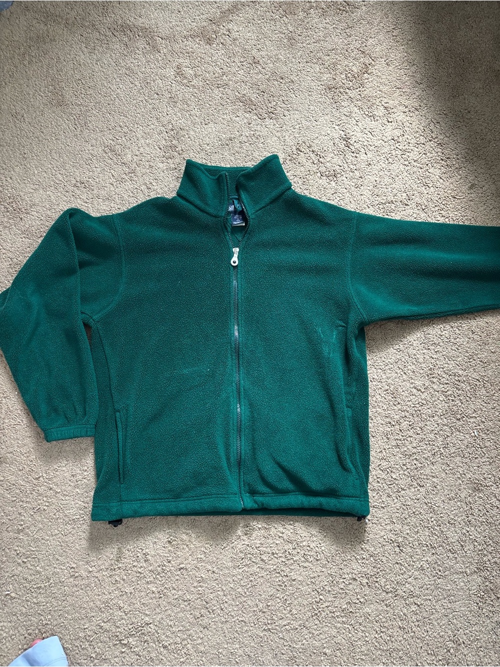Vintage Land’s End Women’s Teal Fleece Zip Jacket